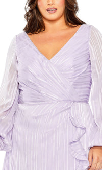 Mac Duggal Long Plus-Size Formal Dress 49498