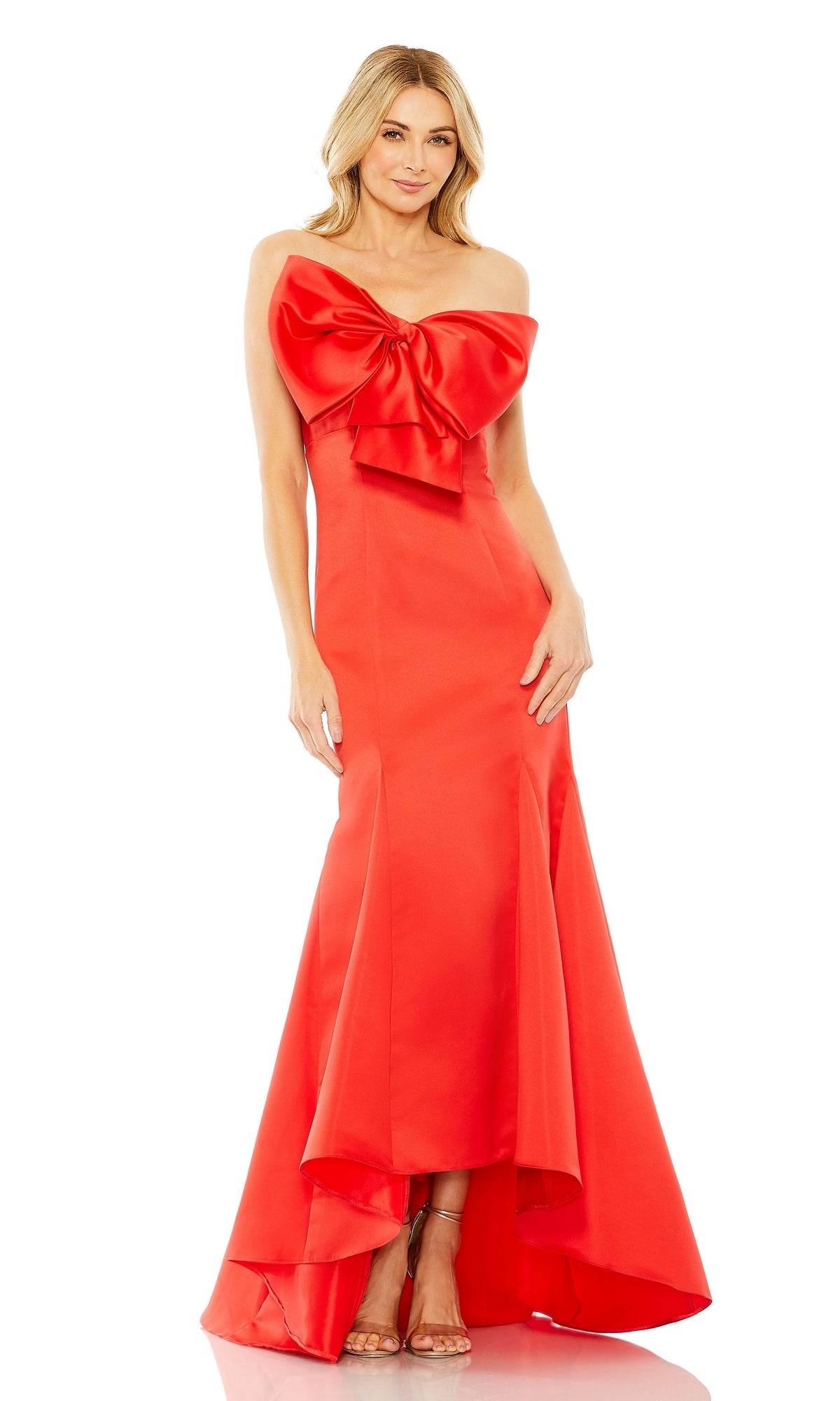Red Mac Duggal Long Formal Dress 49701