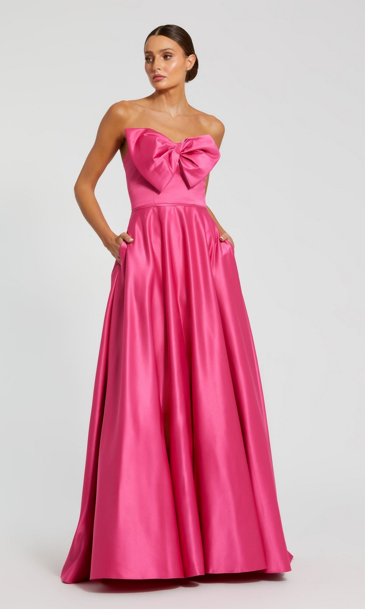 Hot Pink Mac Duggal Long Formal Dress 49702