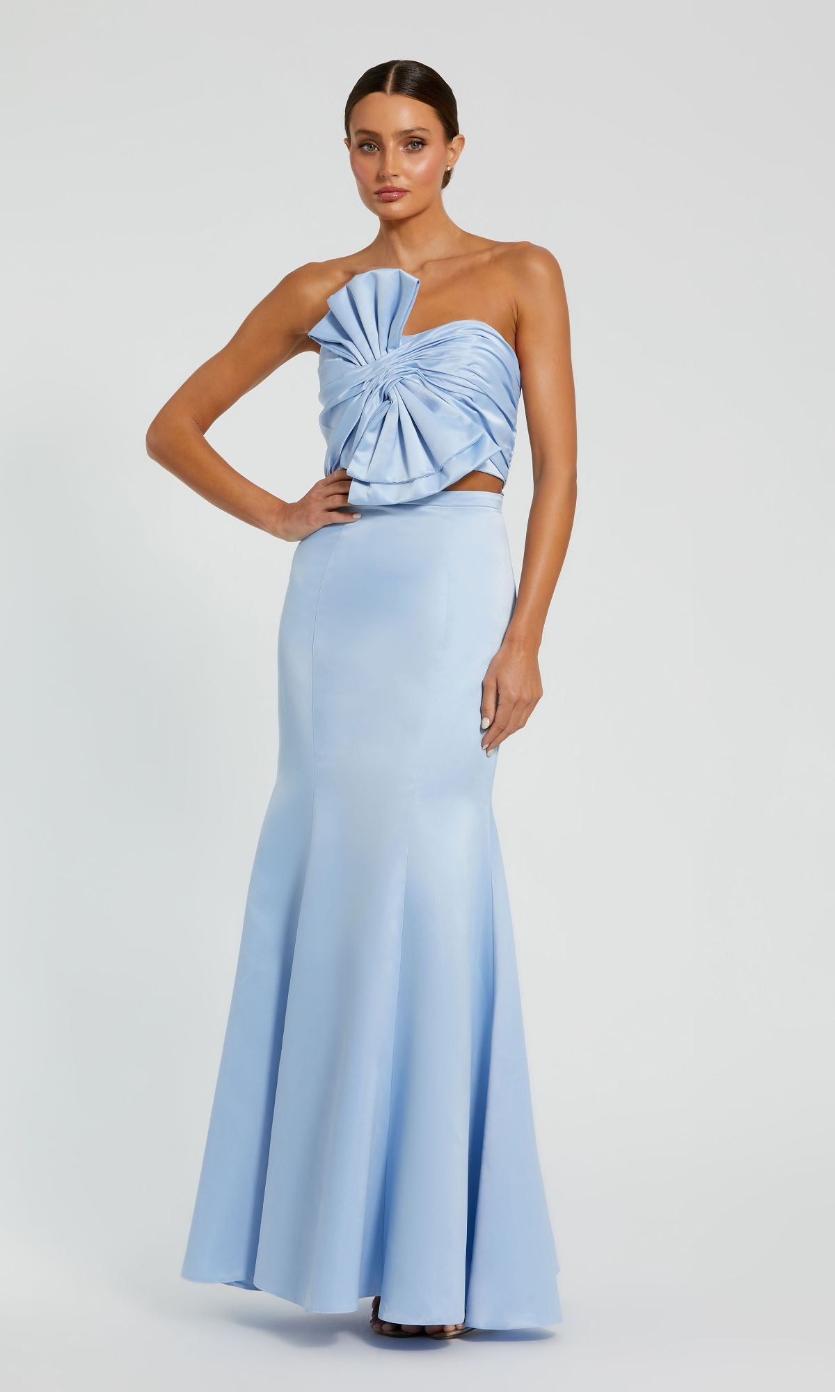 Powder Blue Mac Duggal Long Formal Dress 49832