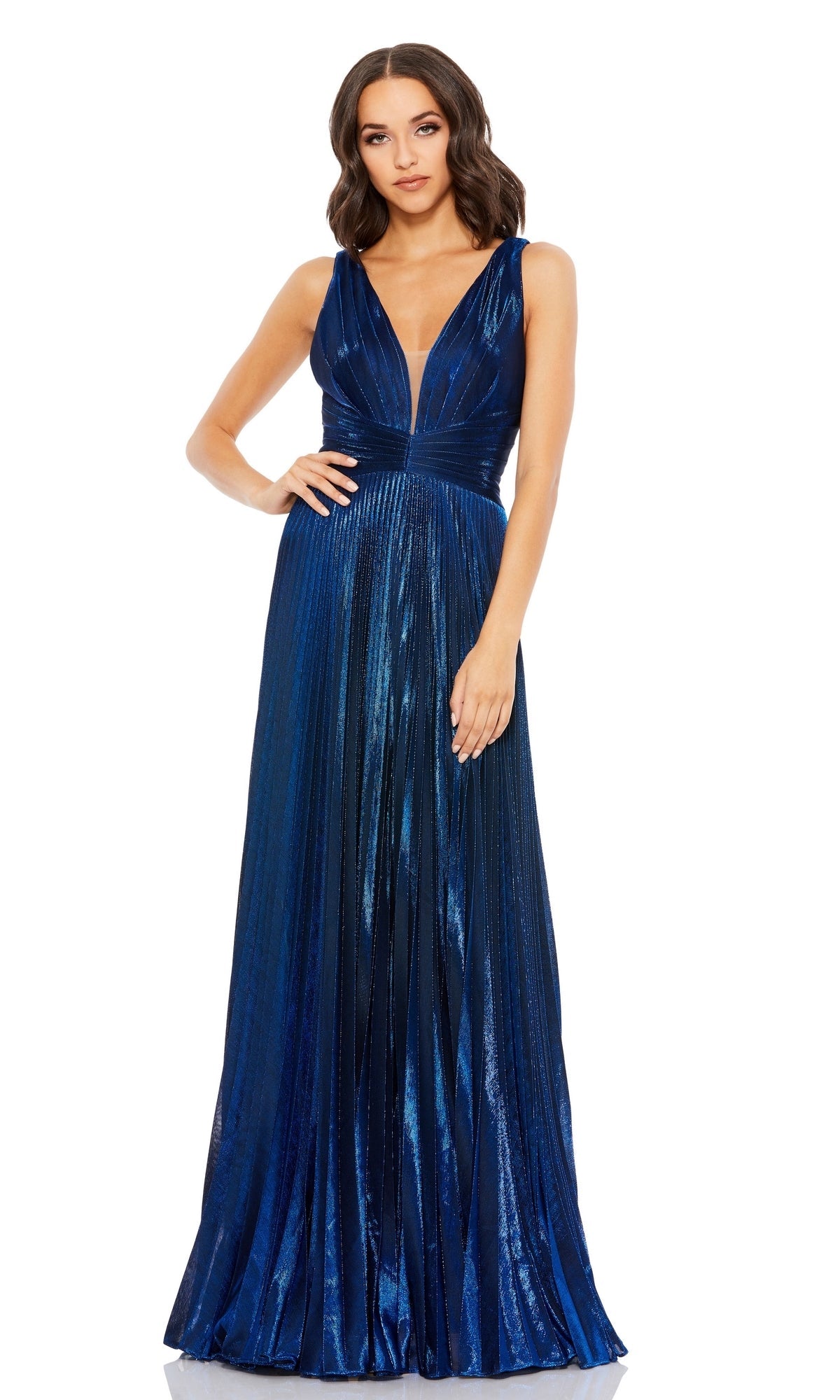 Sapphire Mac Duggal Long Formal Dress 50640