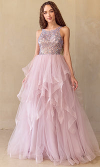 Rose Amelia Couture Long Prom Dress 5066