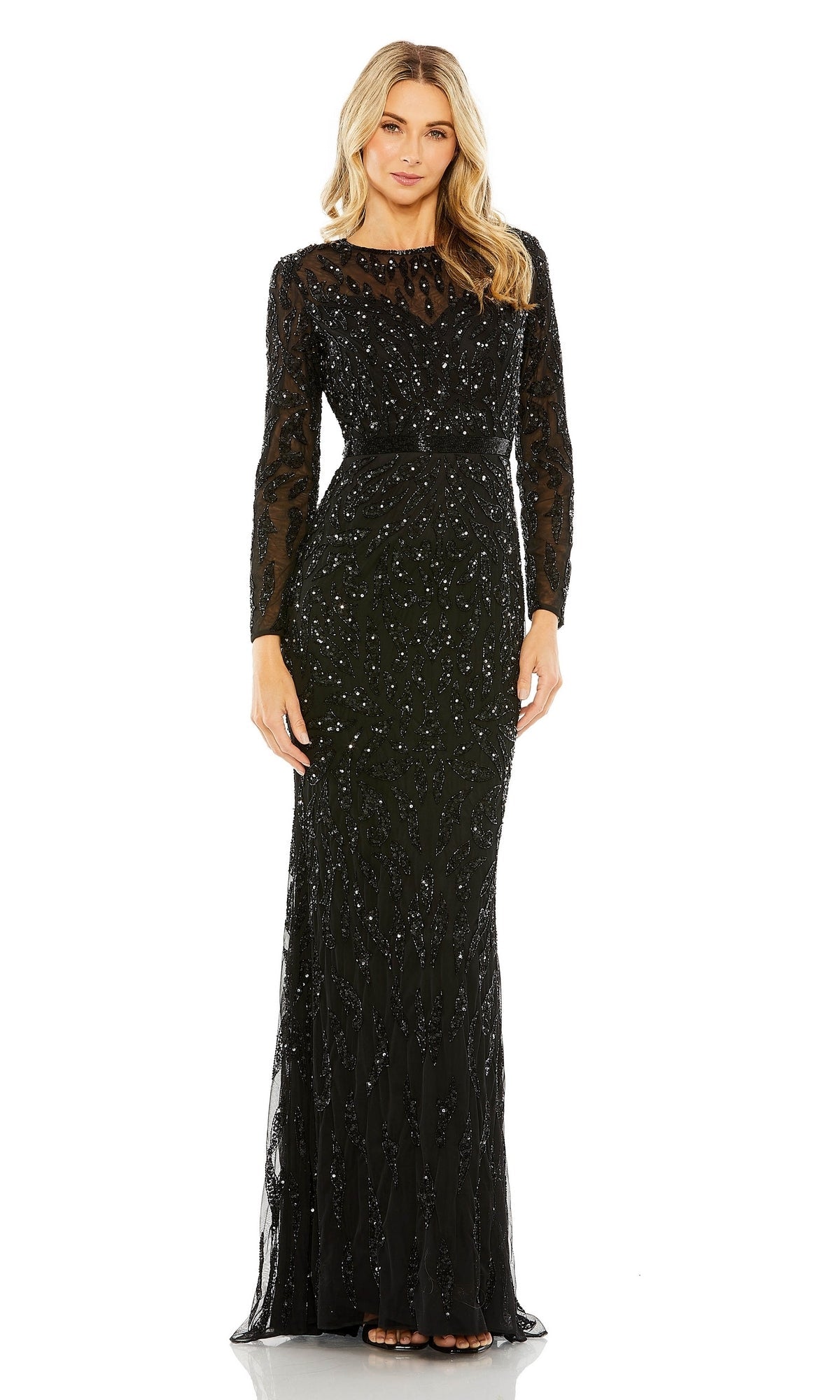 Black Mac Duggal Long Formal Dress 5124