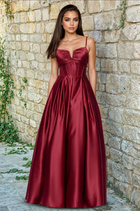 Wine Blondie Nites Long Formal Dress 5207BN - Image