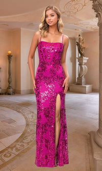 Hot Pink Blondie Nites Long Formal Dress 5247bn