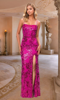 Long Formal Dress 5247bn by Blondie Nites Hot Pink / 0 Long Formal Dress 5247bn by Blondie Nites Hot Pink / 0