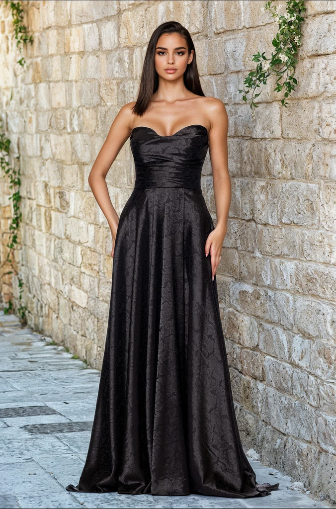 Long Formal Dress 5301bn by Blondie Nites Black / 1 Long Formal Dress 5301bn by Blondie Nites Black / 1
