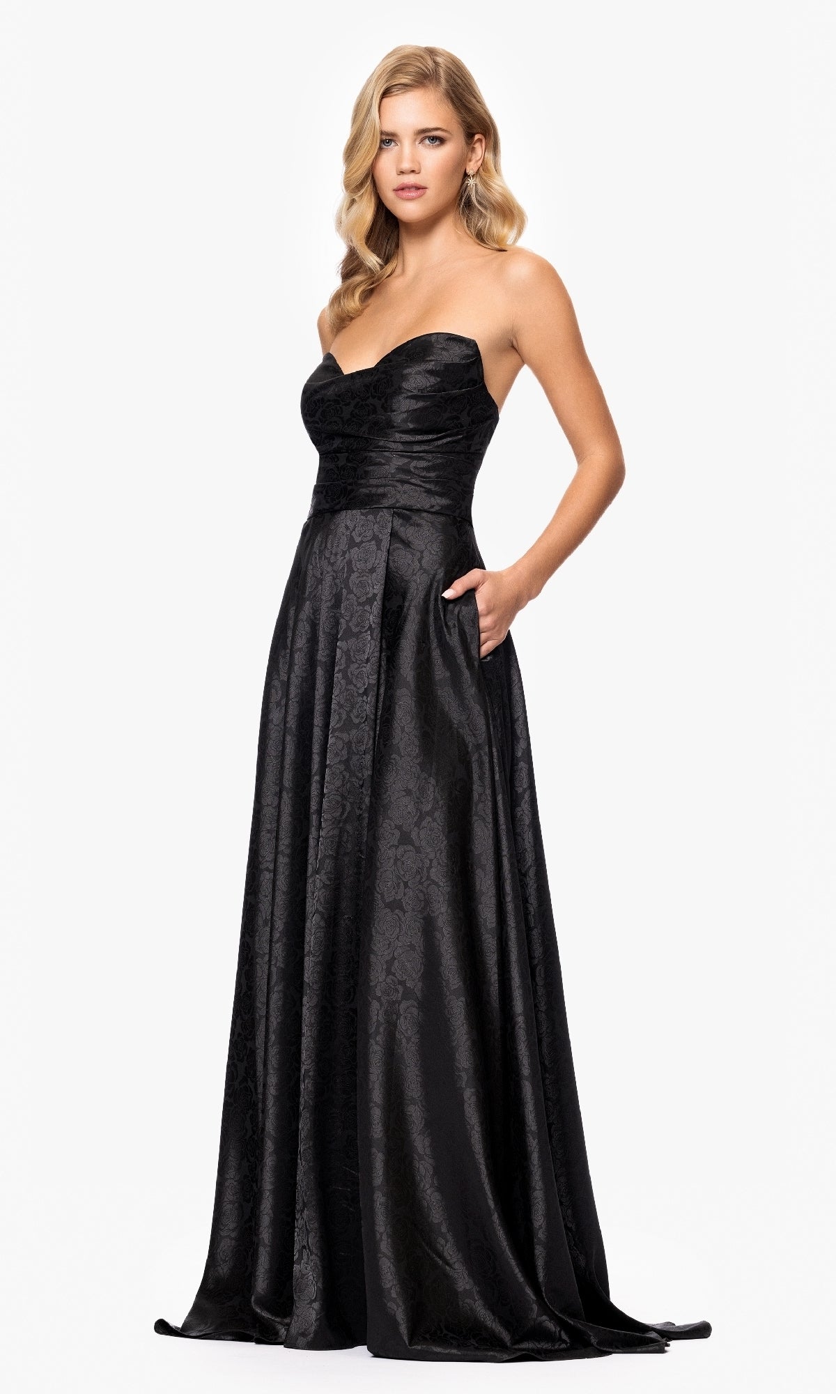 Long Formal Dress 5301bn by Blondie Nites Black / 1 Long Formal Dress 5301bn by Blondie Nites Black / 1