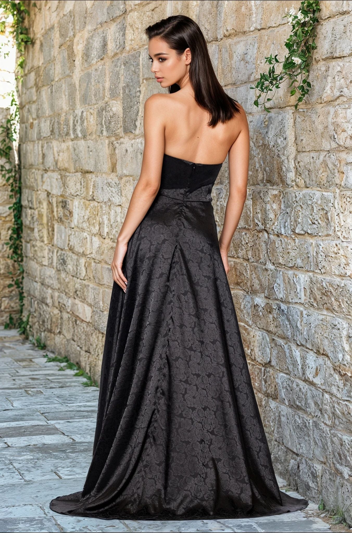 Long Formal Dress 5301bn by Blondie Nites Black / 1 Long Formal Dress 5301bn by Blondie Nites Black / 1