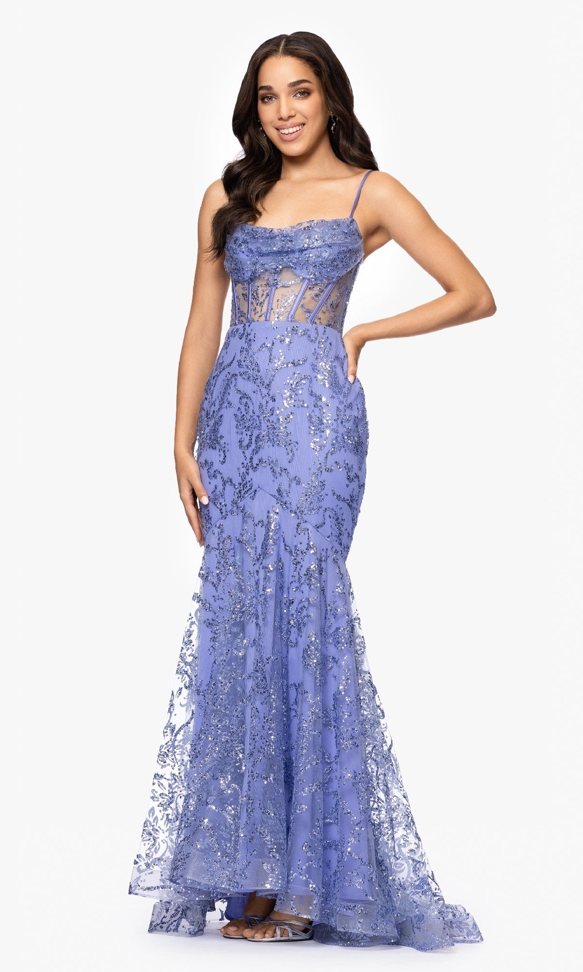 Blondie Nites Long Formal Dress 5315BN - Image