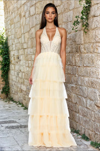 Yellow Blondie Nites Long Formal Dress 5349bn