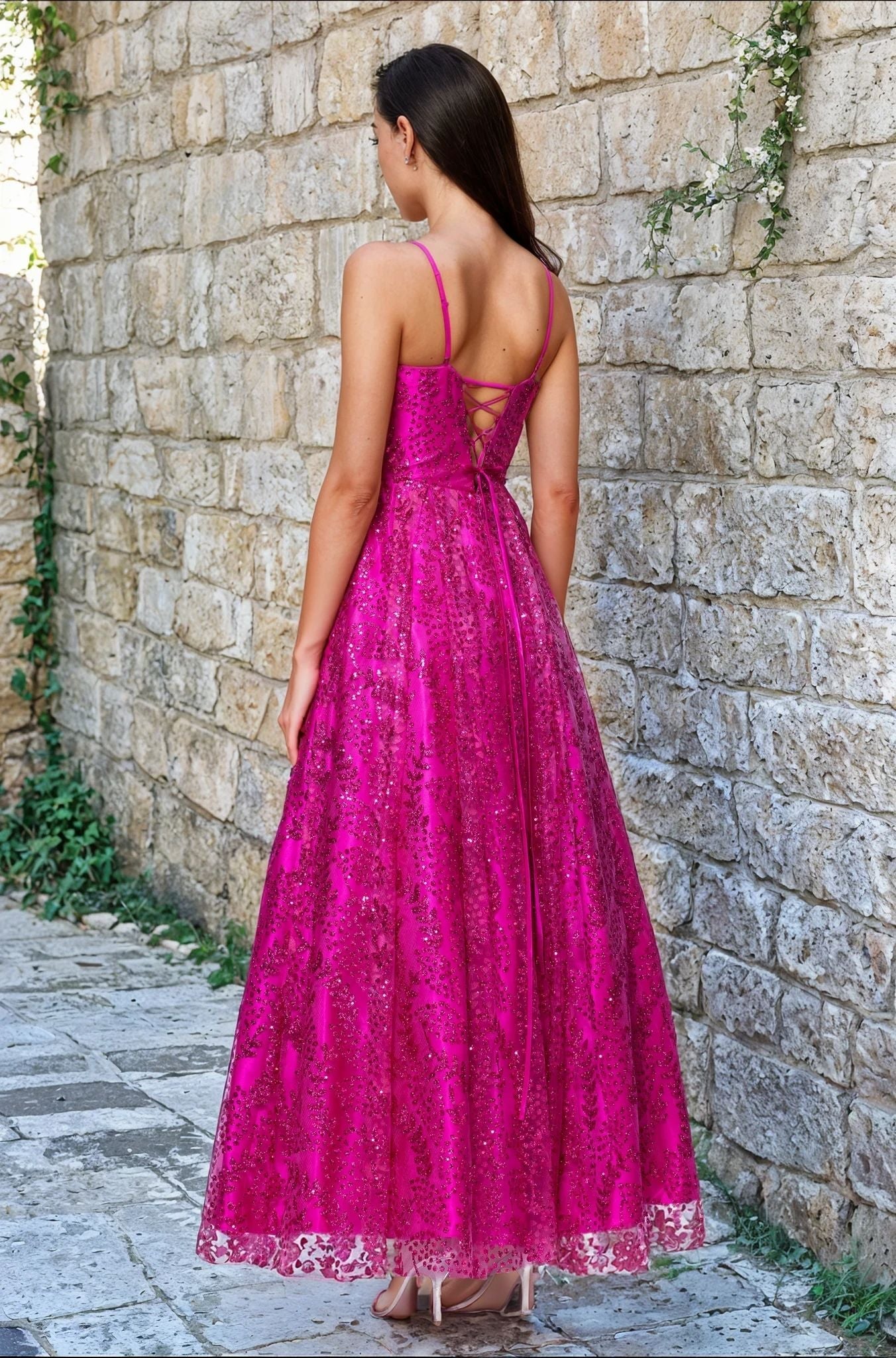 Blondie Nites 5362BN Long Prom Dress Hot Pink / 5 Blondie Nites 5362BN Long Prom Dress Hot Pink / 5