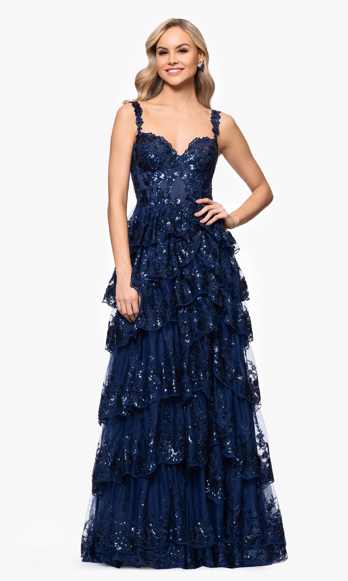 Long Formal Dress 5394bn by Blondie Nites Long Formal Dress 5394bn by Blondie Nites
