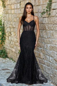 Black Blondie Nites Long Formal Dress 5426bn - Image