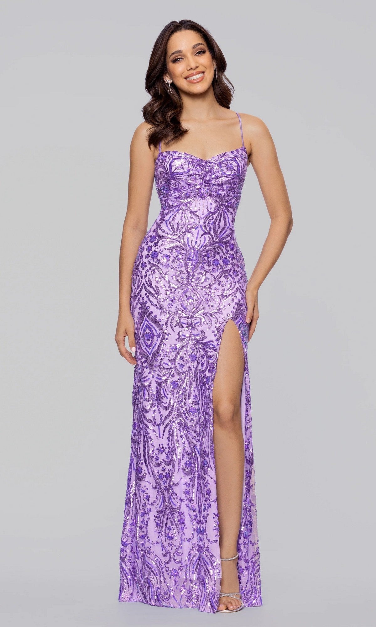 Lavender Blondie Nites Long Prom Dress 5428BN