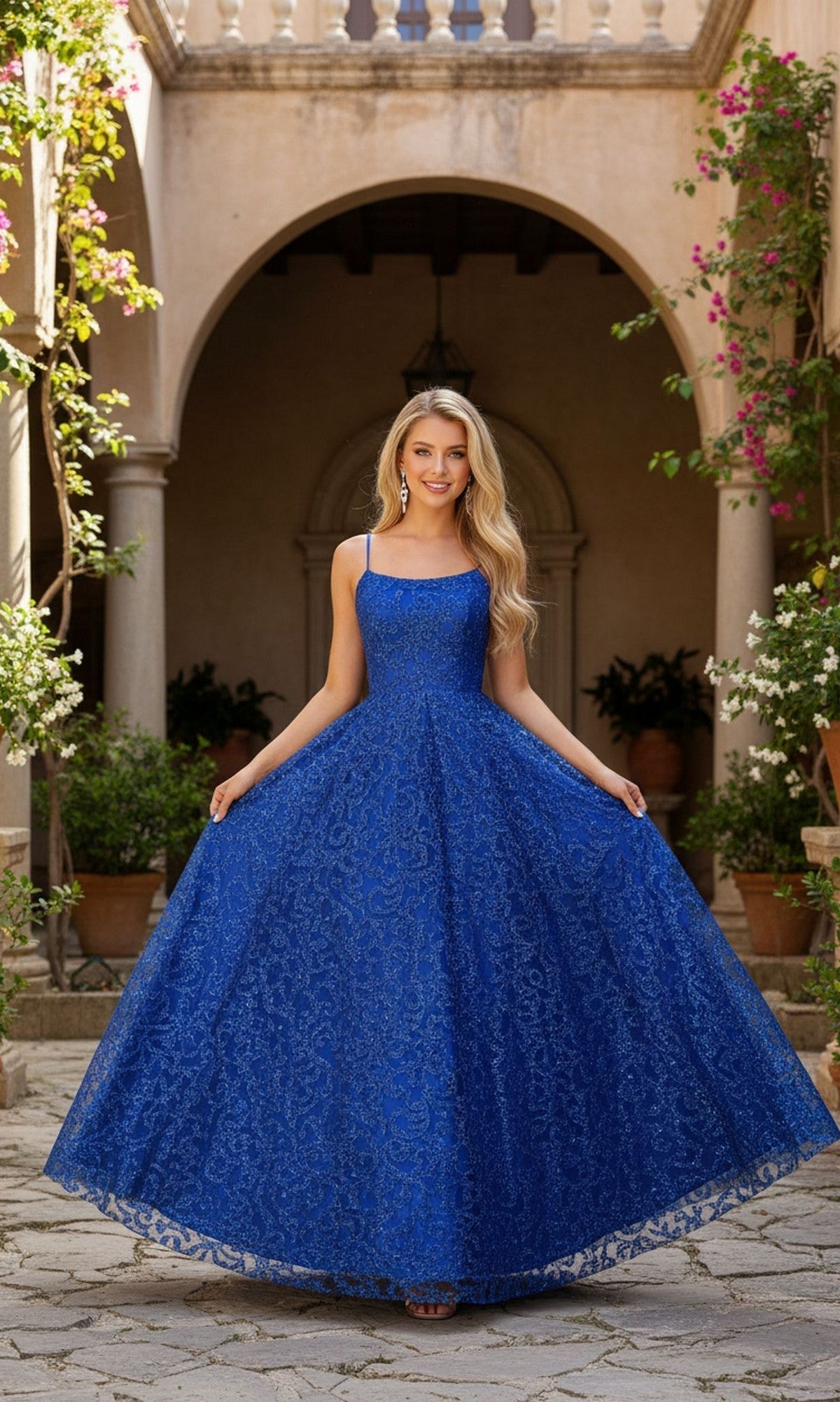 Blondie Nites Long Prom Dress 5450BN
