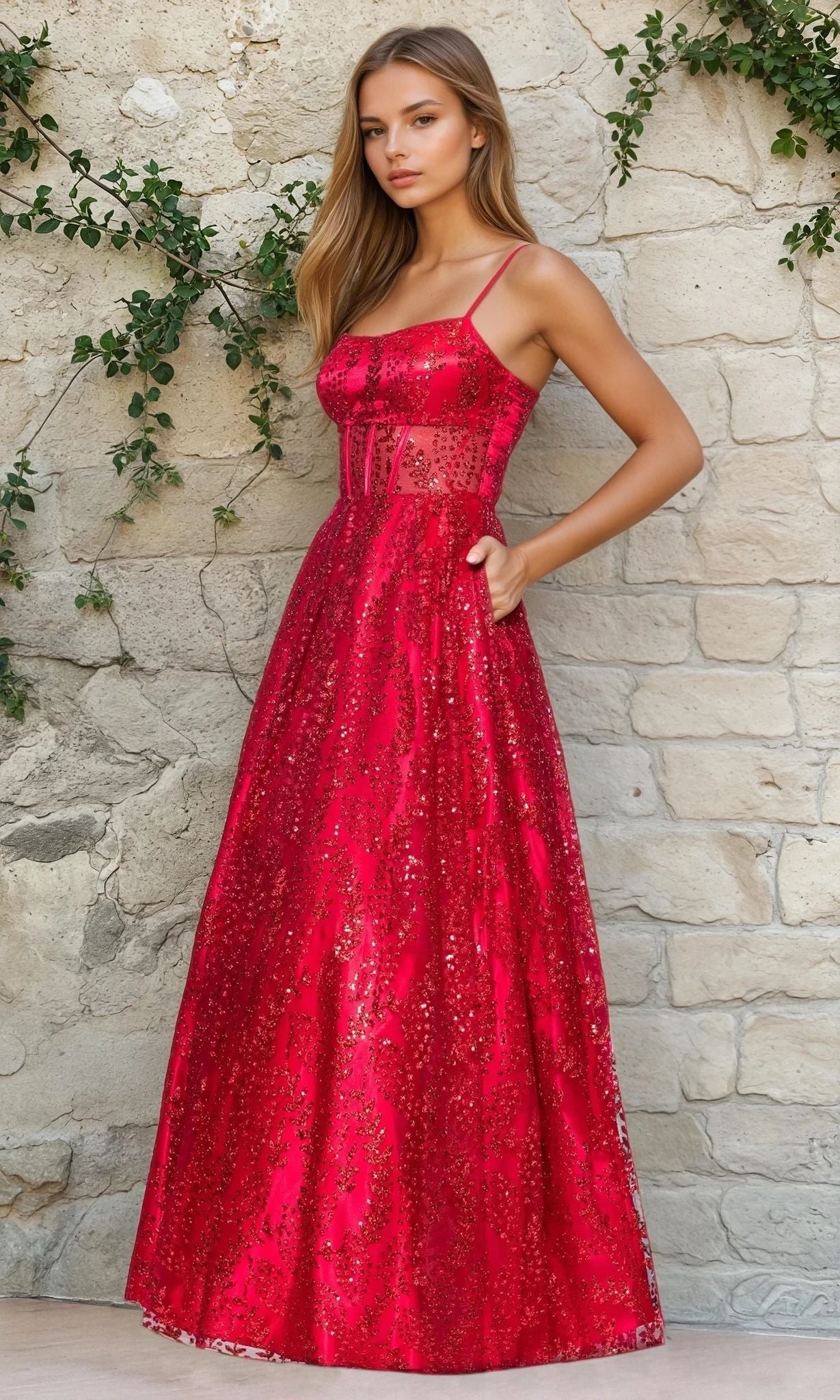 Long Formal Dress 5539bn by Blondie Nites Navy / 15 Long Formal Dress 5539bn by Blondie Nites Navy / 15