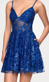 Blondie Nites Short Homecoming Dress 5607BN