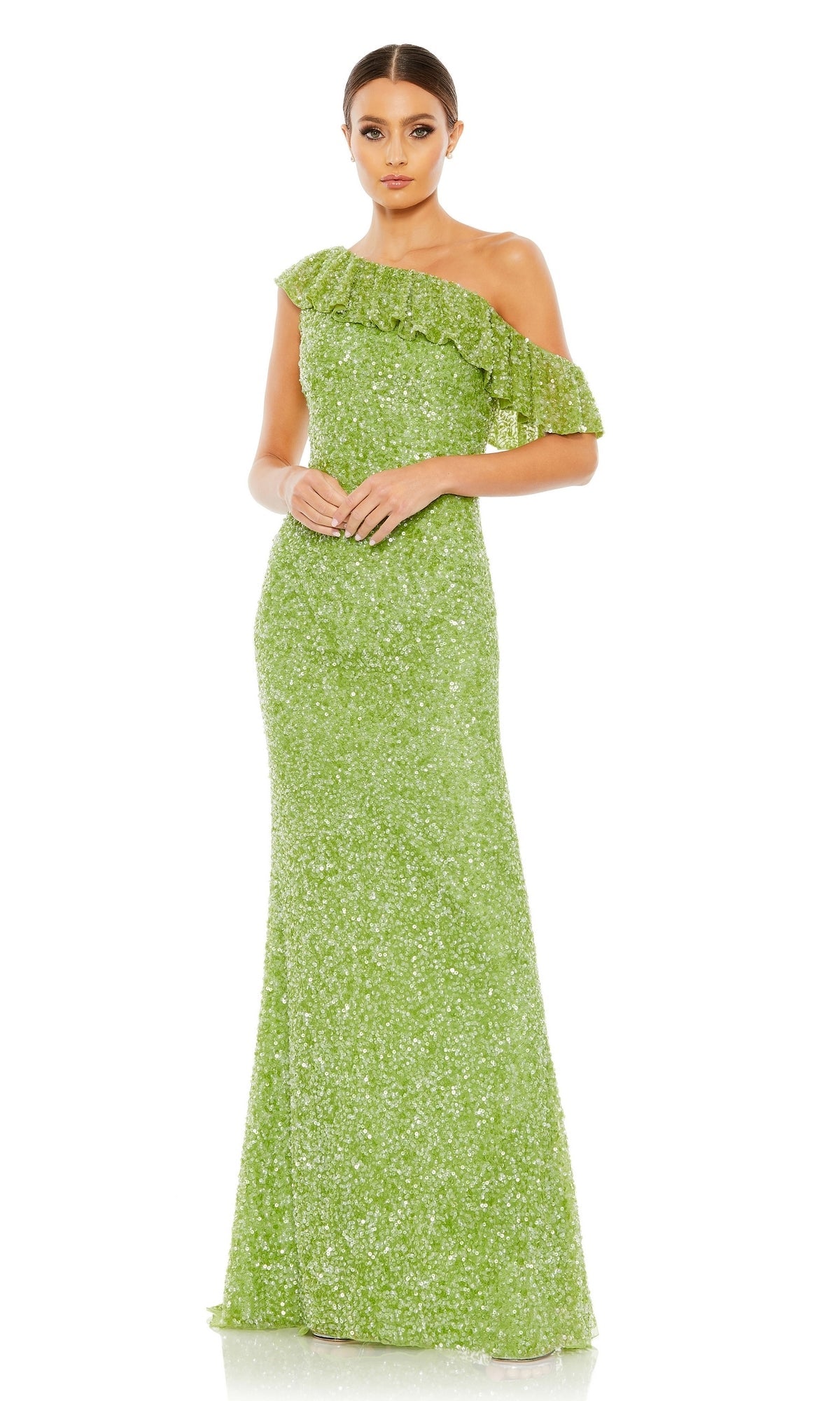 Key Lime Mac Duggal Long Formal Dress 5611