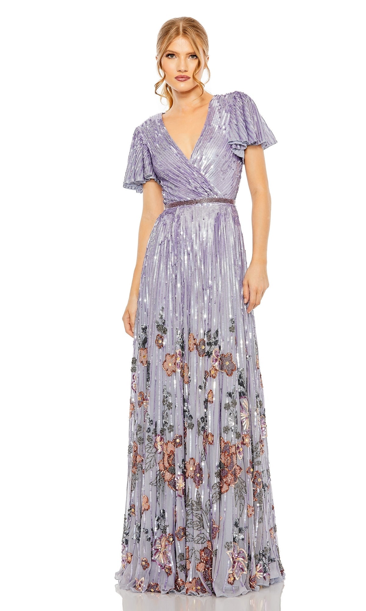 Lilac Mac Duggal Long Formal Dress 5637