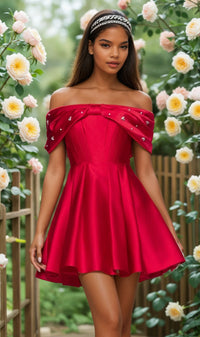 Red Blondie Nites Short Homecoming Dress 5695BN