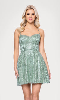 Blondie Nites Short Homecoming Dress 5705BN