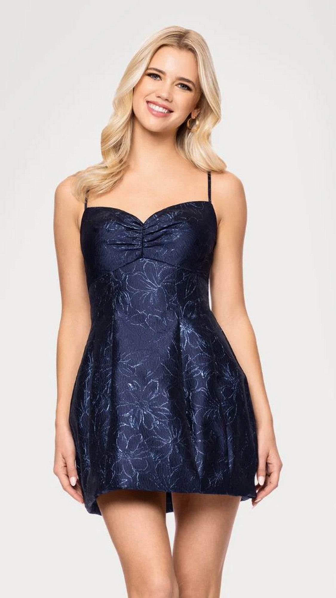 Navy Blondie Nites Short Homecoming Dress 5711BN