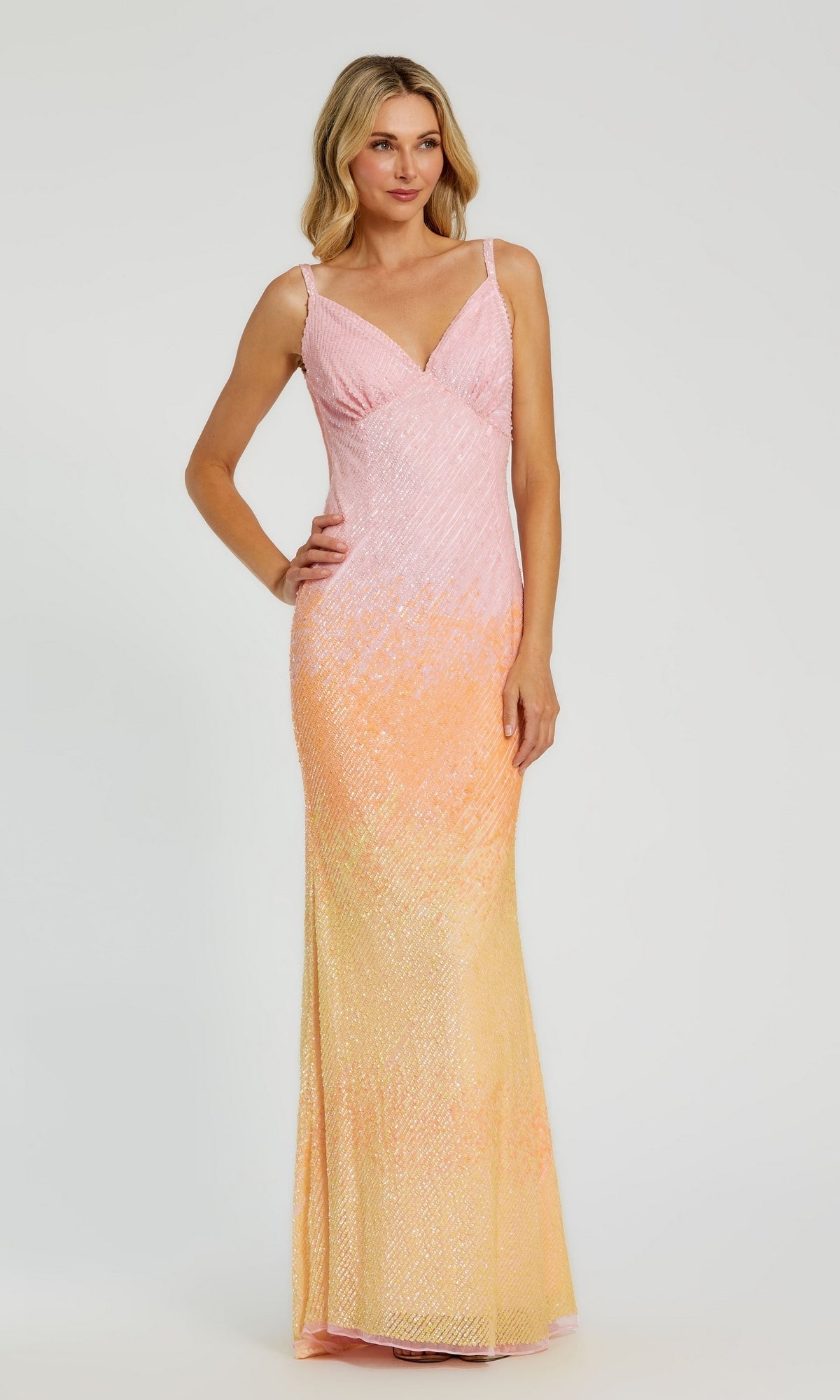 Sunset Mac Duggal Long Formal Dress 5763