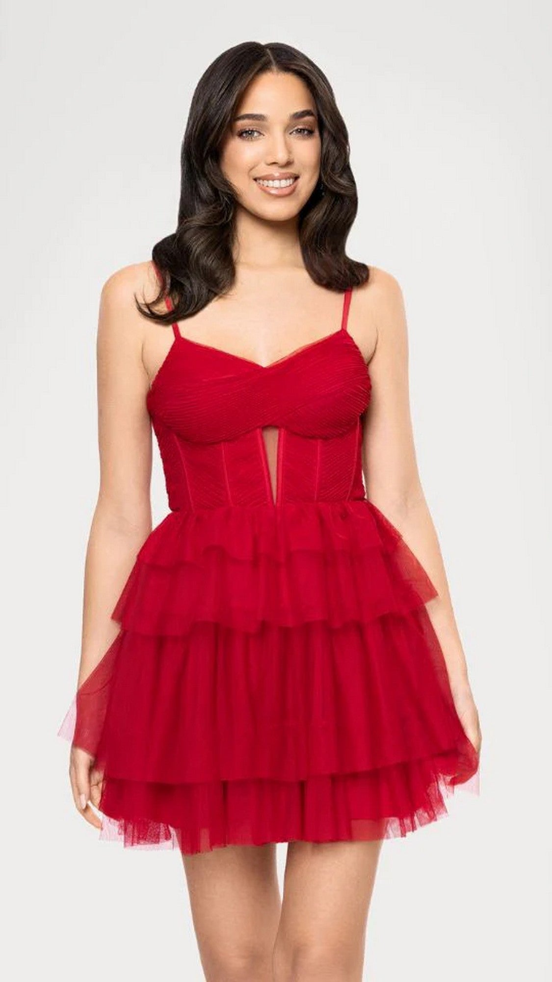 Red Blondie Nites Short Homecoming Dress 5842BN