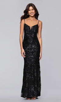 Blondie Nites Long Prom Dress 5905BN
