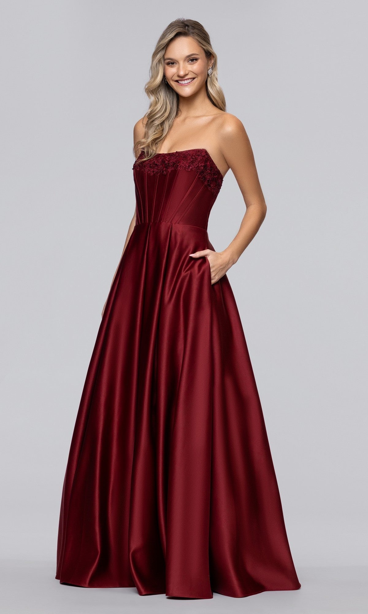 Wine Blondie Nites Long Prom Dress 5918BN