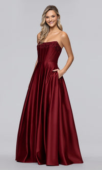 Wine Blondie Nites Long Prom Dress 5918BN