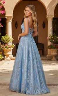 Blondie Nites Long Prom Dress 5985BN