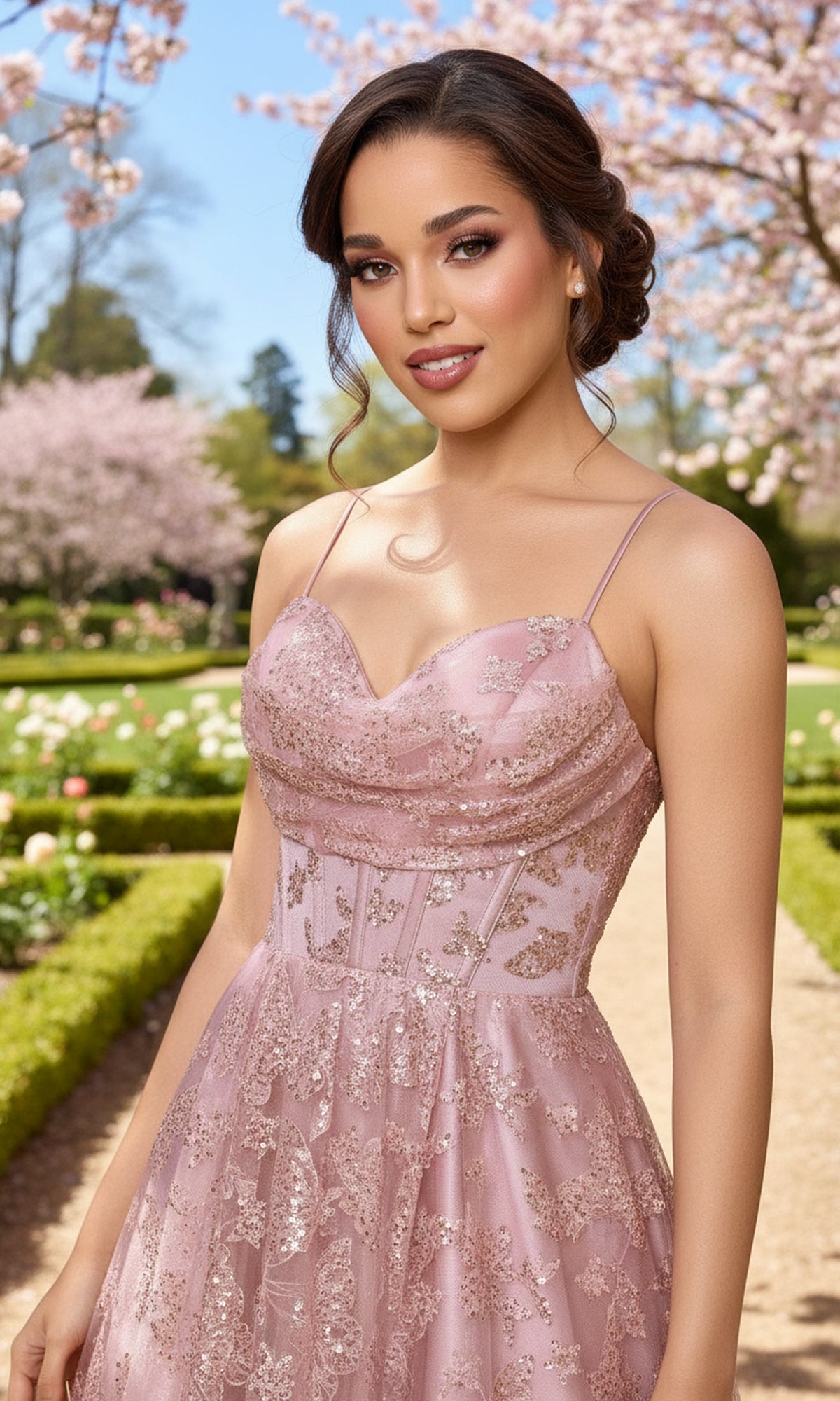 Blondie Nites Long Prom Dress 6056BN