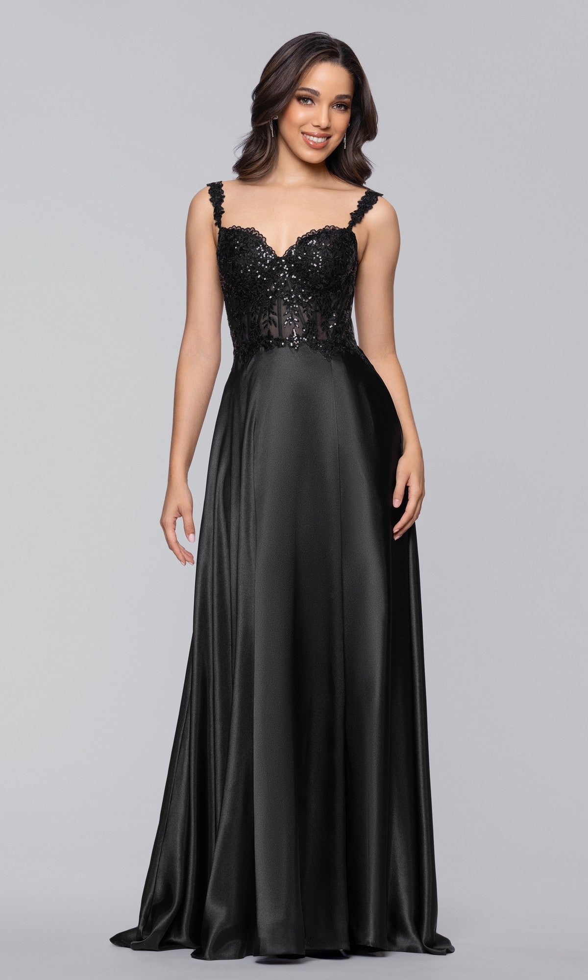 Blondie Nites Long Prom Dress 6088BN