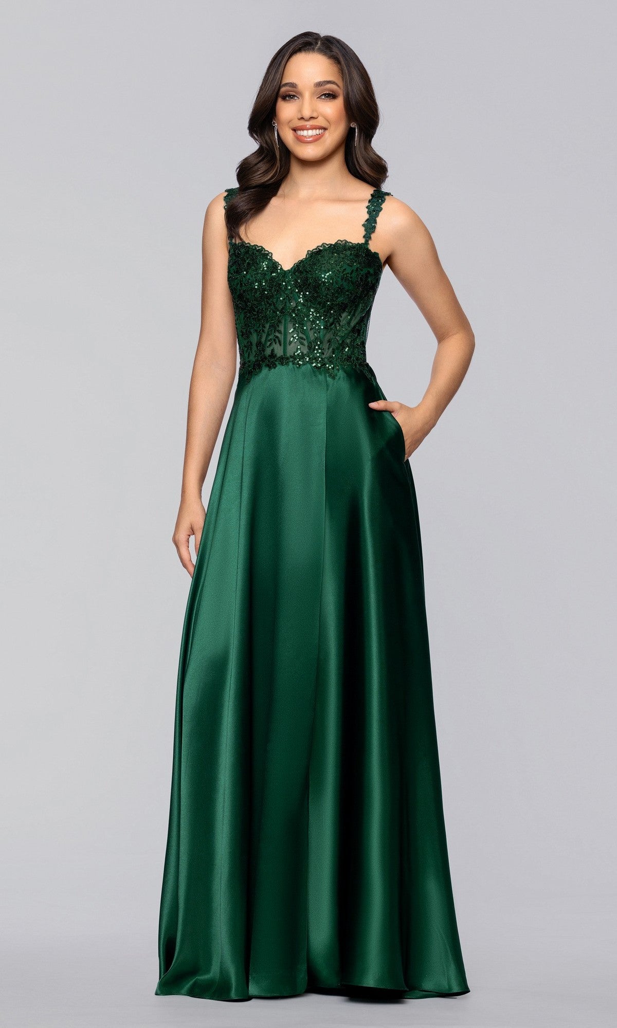 Blondie Nites Long Prom Dress 6088BN
