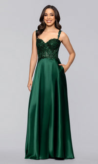 Blondie Nites Long Prom Dress 6088BN
