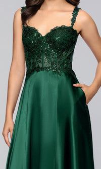 Blondie Nites Long Prom Dress 6088BN