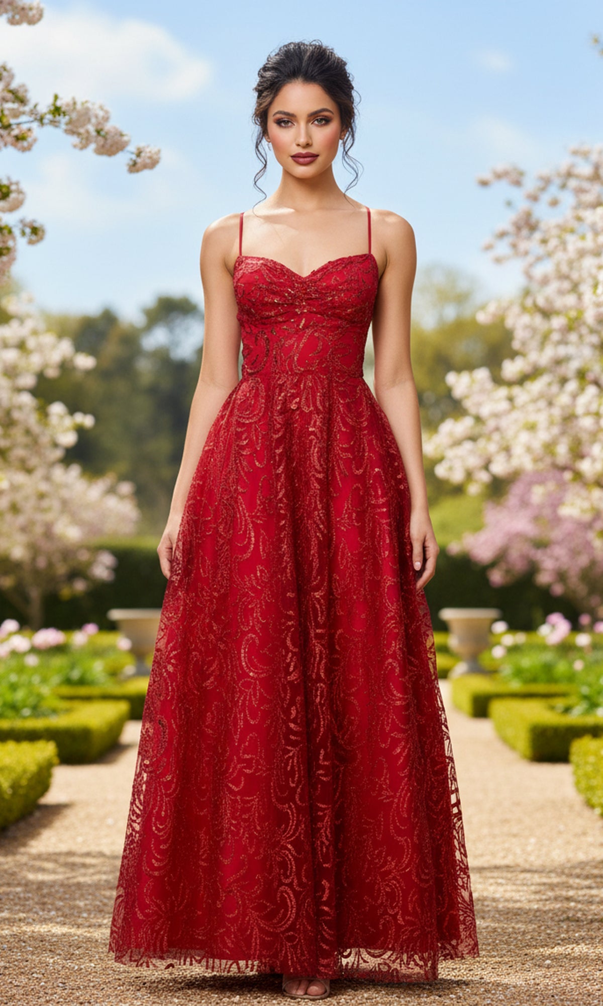 Blondie Nites Long Prom Dress 6101BN