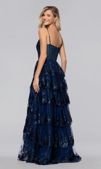 Blondie Nites Long Prom Dress 6126BN