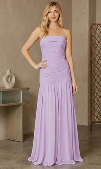 Lilac Amelia Couture Long Formal Dress 6132
