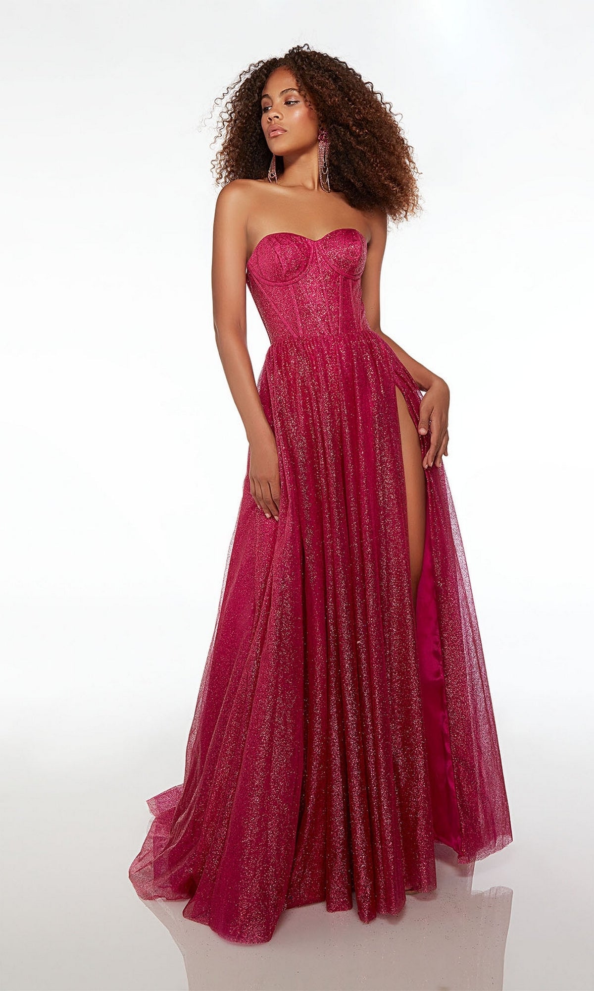 Raspberry Alyce Long Formal Dress 61601 - Image