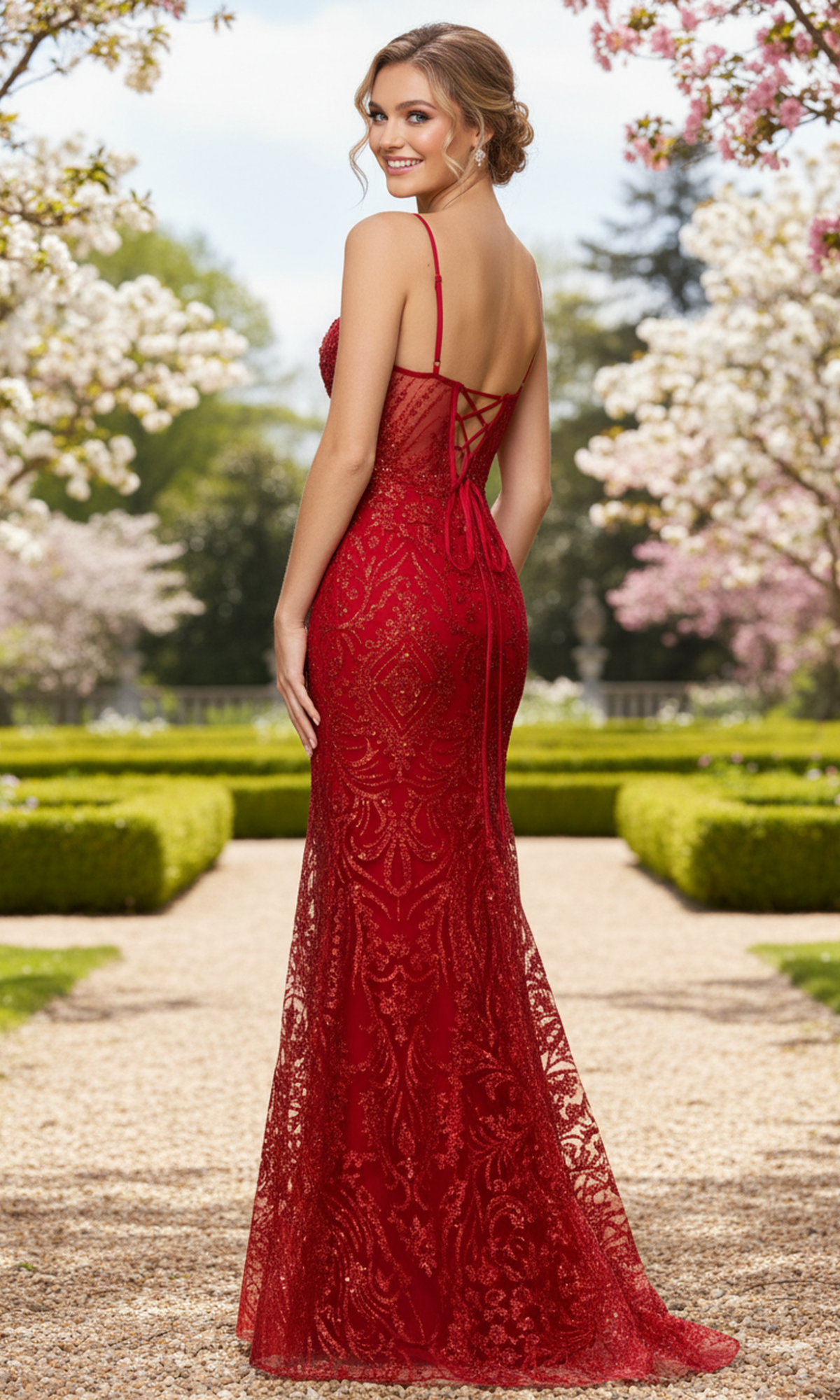 Blondie Nites Long Prom Dress 6177BN
