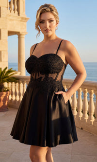 Black Blondie Nites Short Homecoming Dress 6346BNW