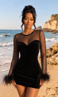 Black Blondie Nites Short Homecoming Dress 6381BN
