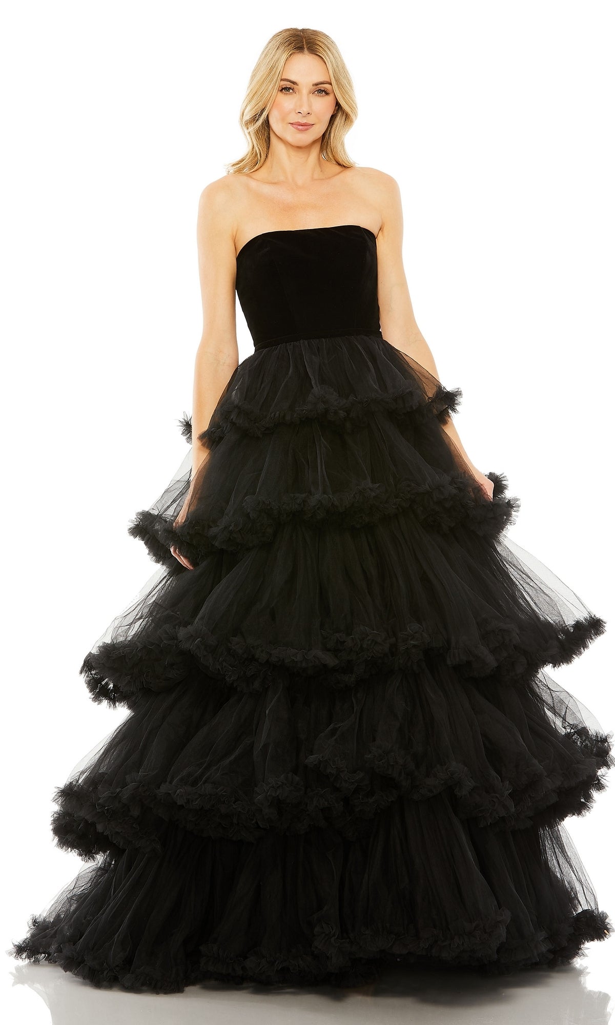 Black Mac Duggal Long Formal Dress 67408