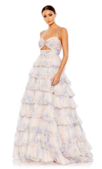 Violet Multi Mac Duggal Long Formal Dress 67966