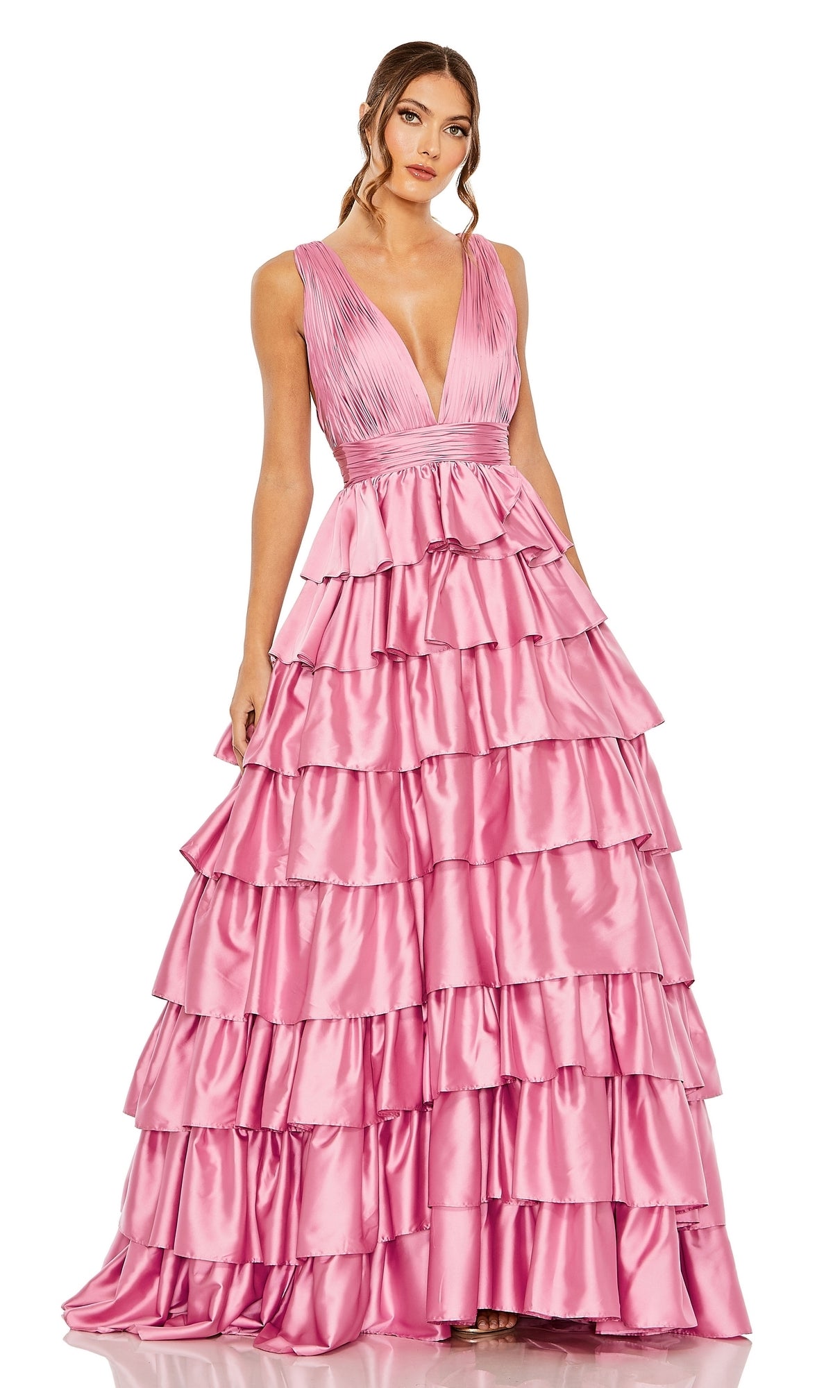 Orchid Mac Duggal Long Formal Dress 67994