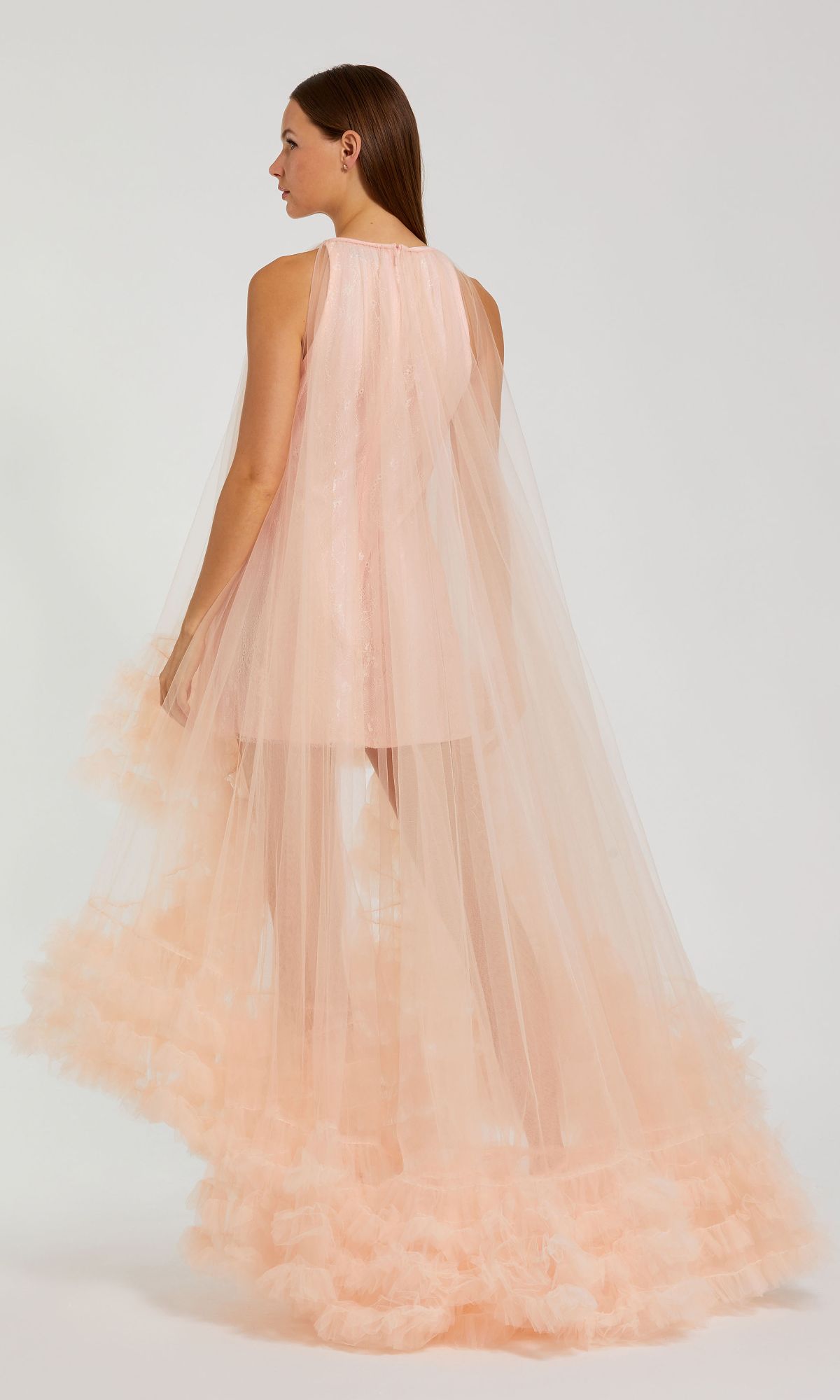 mac duggal formal dresses on sale Long Sleeve Beaded Formal Gown: Mac Duggal 6086 Antique Rose / 2