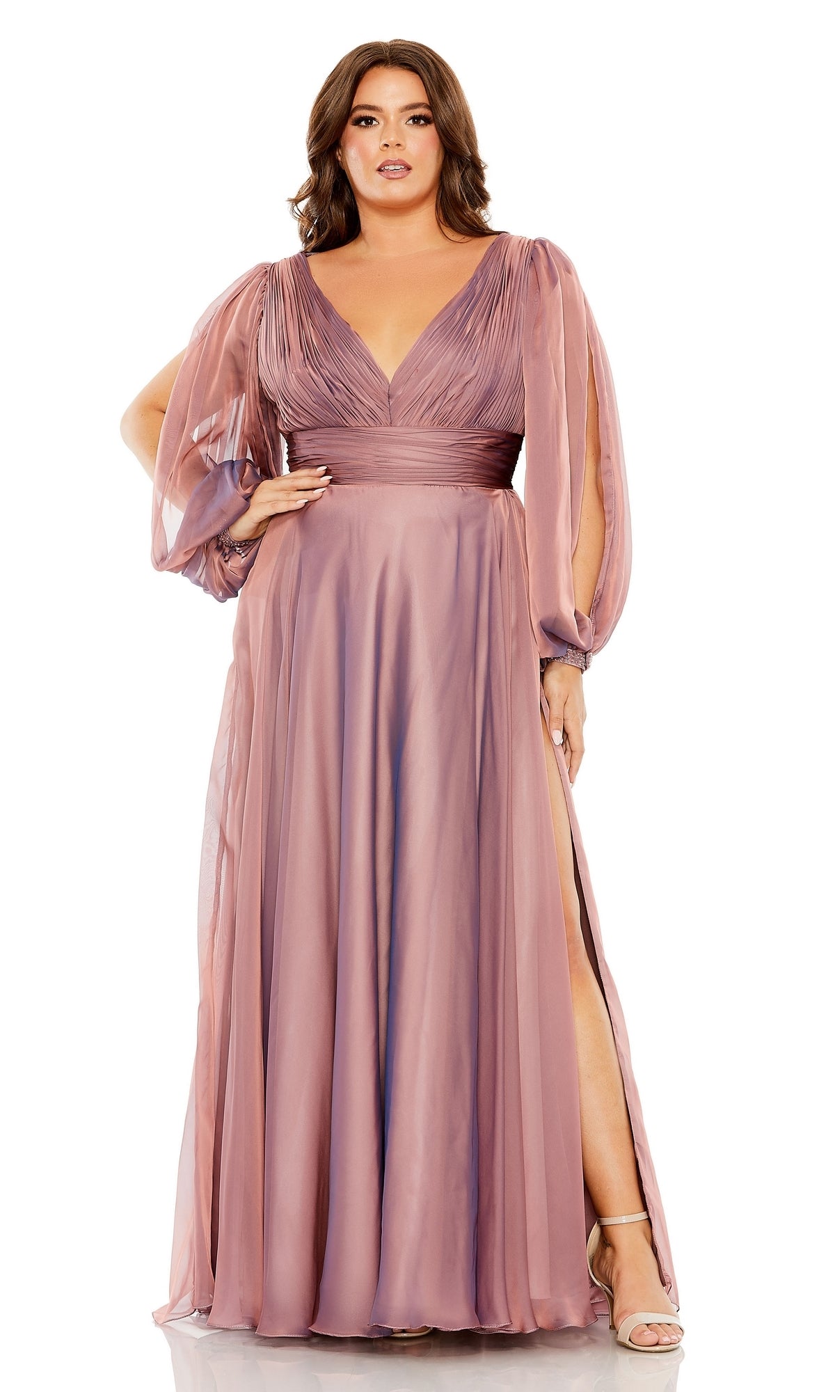 Long Plus-Size Formal Dress 68431 by Mac Duggal Long Plus-Size Formal Dress 68431 by Mac Duggal